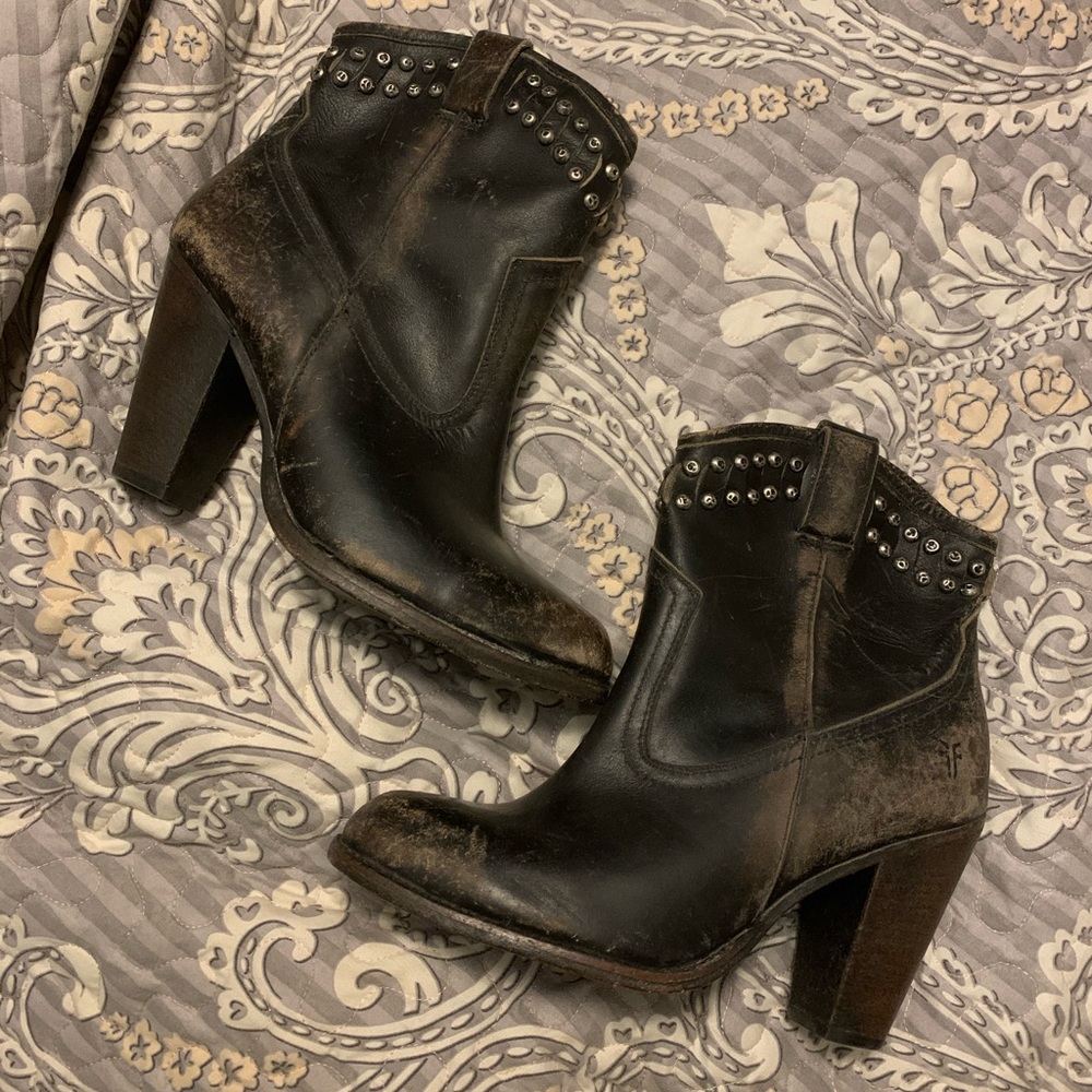 Distressed FRYE Booties